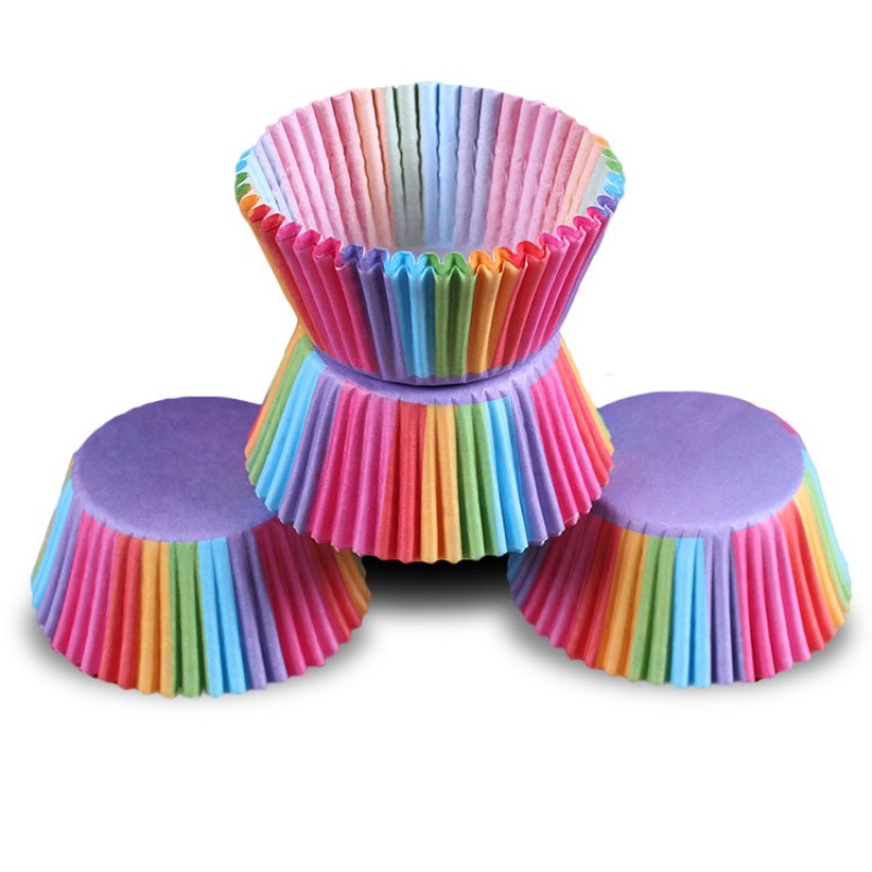 Colorful Cupcake Paper Cake Liner Baking Mold Muff...