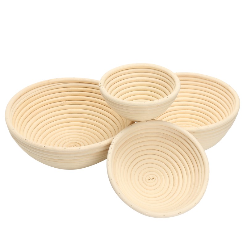 Round Banneton Brotform Rattan Basket Bread Dough ...