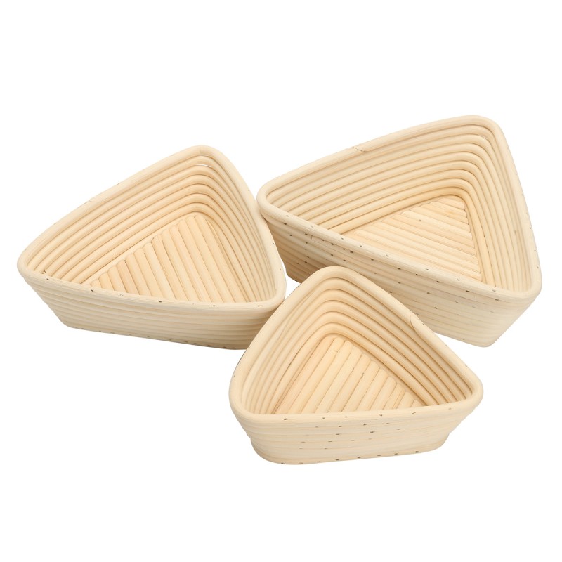 Triangle Banneton Brotform Rattan Basket Bread Dou...