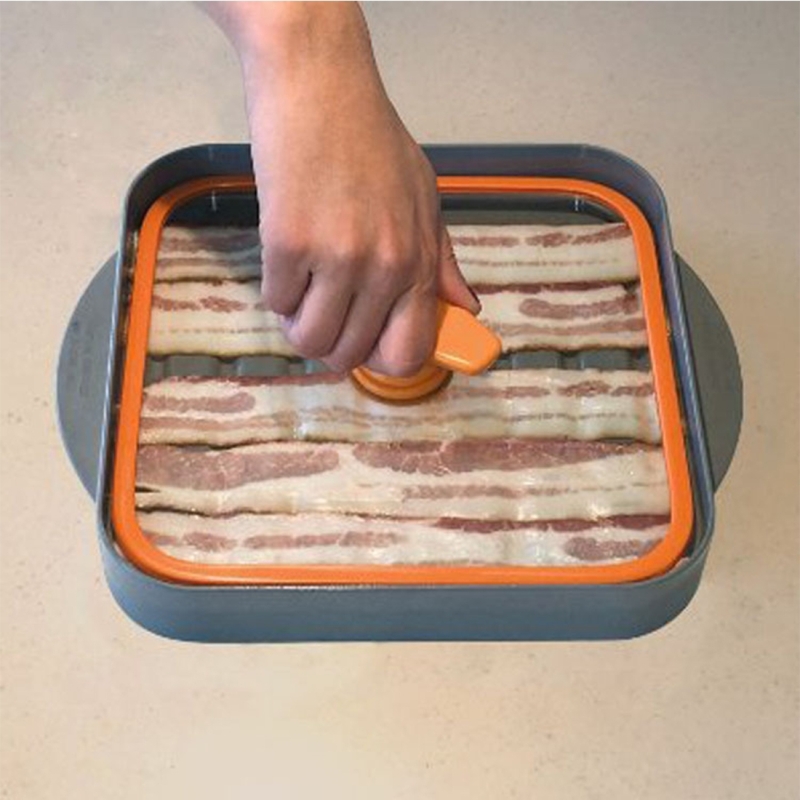 Crispy Bacon Bakeware Pan Nonstick Barbecue Pad Ba...