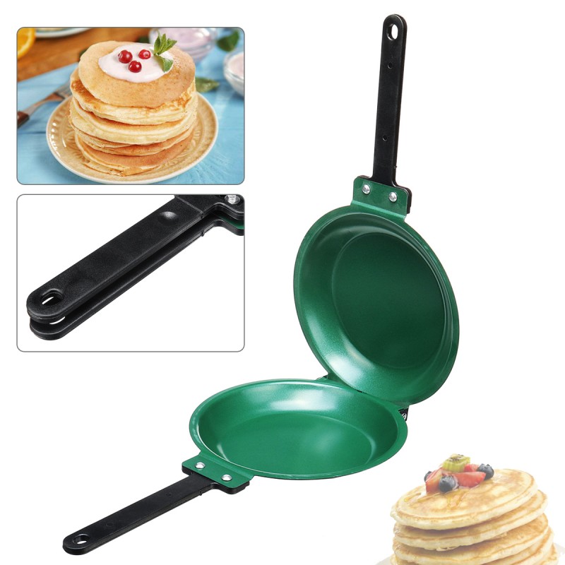 7.5 Inch Flip Double Side Ceramic Frying Pan Non S...