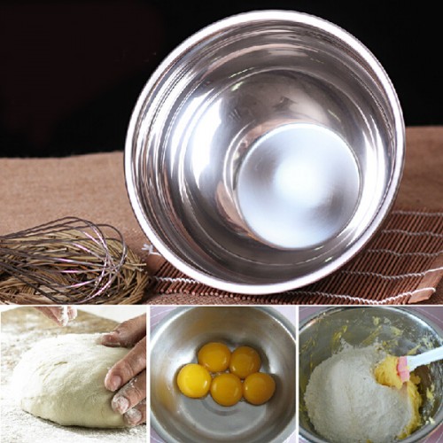 Thicken Silicone Bottom Stainless Steel Beat Egg Bowl