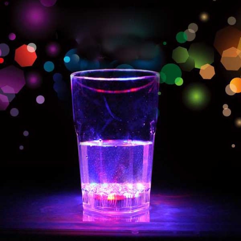 Big Octagonal Inductive LED Wine Whisky Cup Glass ...