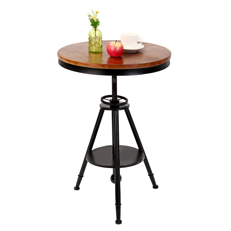 55cm Retro Round Dining Folding Table Lounge Bar M...