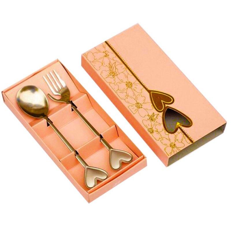 Portable Stainless Steel Fork and Spoon Set Soup D...