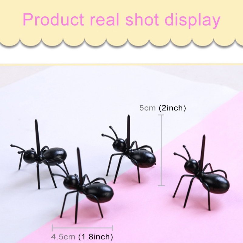 60 PCS Worker Ant Fruit Forks Snack Cake Dessert T...