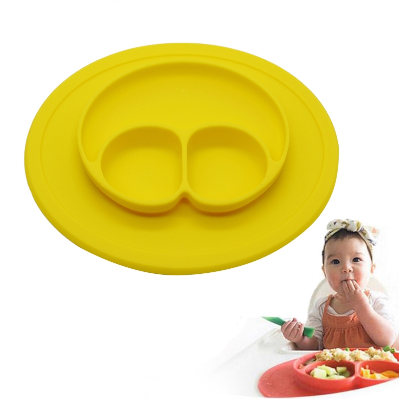 Smile Style One-piece Round Silicone Suction Place...