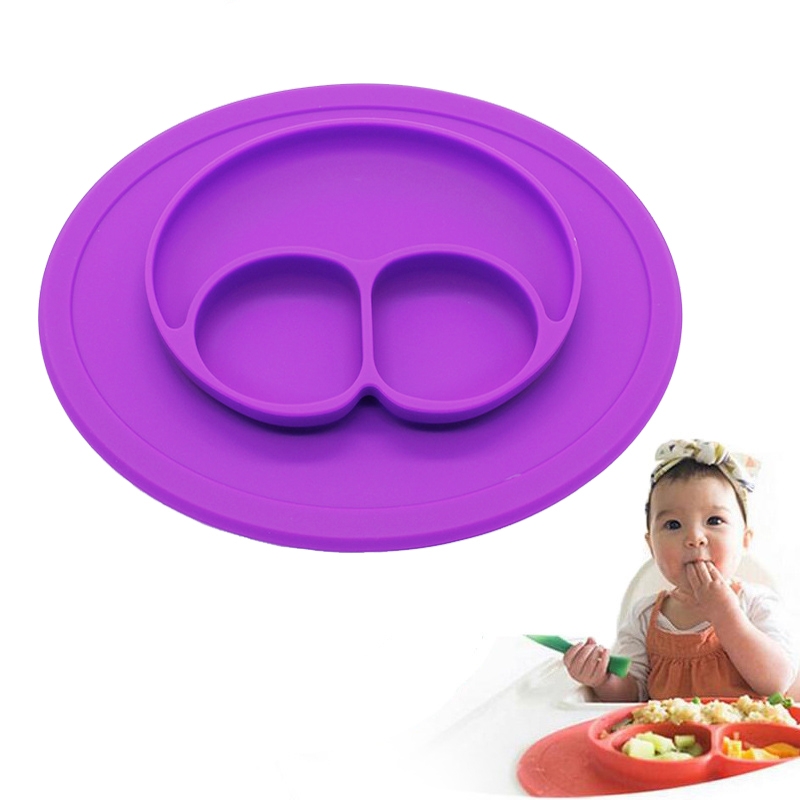 Smile Style One-piece Round Silicone Suction Place...