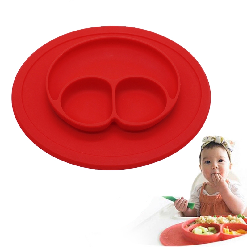 Smile Style One-piece Round Silicone Suction Place...