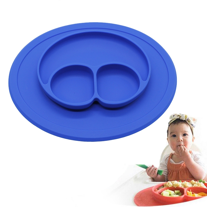 Smile Style One-piece Round Silicone Suction Place...