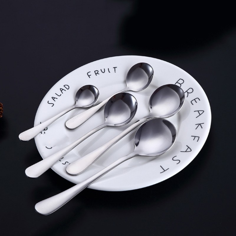 5 in 1 410 Stainless Steel Tableware Mirror Polish...