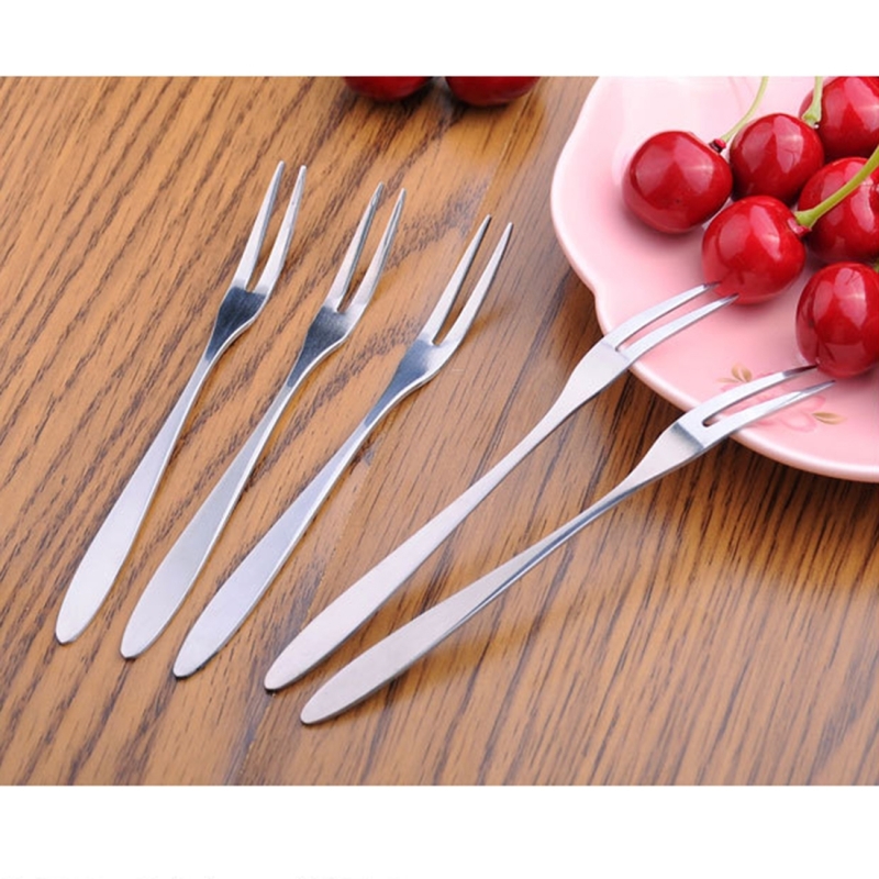 10 PCS Stainless Steel Fruit Fork Creative Environ...