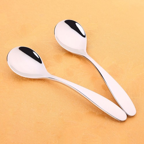 2 PCS Classic Fashion SUS 304 Stainless Steel Earl Coffee Spoon Stir Tableware