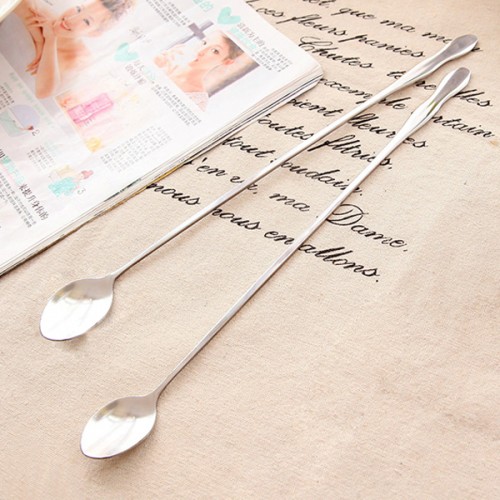 Stainless Steel Gourd Shape Long Handled Spoon Coffee Stirring Spoon